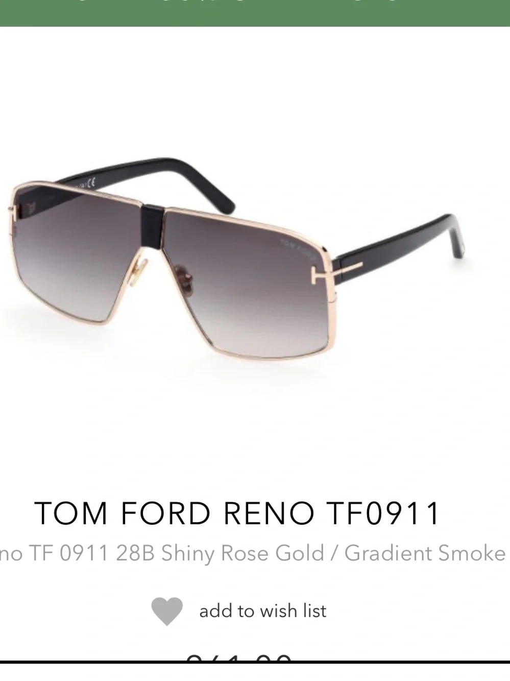 Tom Ford Reno 60mm gradient sunglasses
